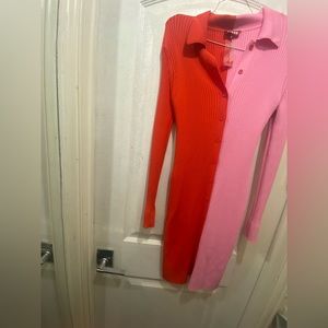 STAUD SHOKO COLOR BLOCK DRESS